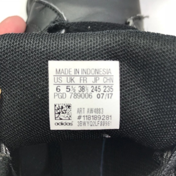 Adidas Hattersley All Black M6/W8 - Picture 5 of 8